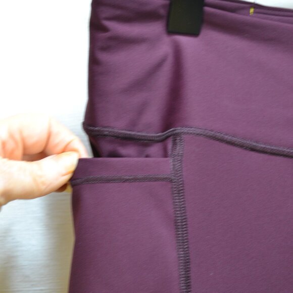 VICTORIA SPORT WINE RED HIGH WAIST LEGGING YOGA - Picture 6 of 8